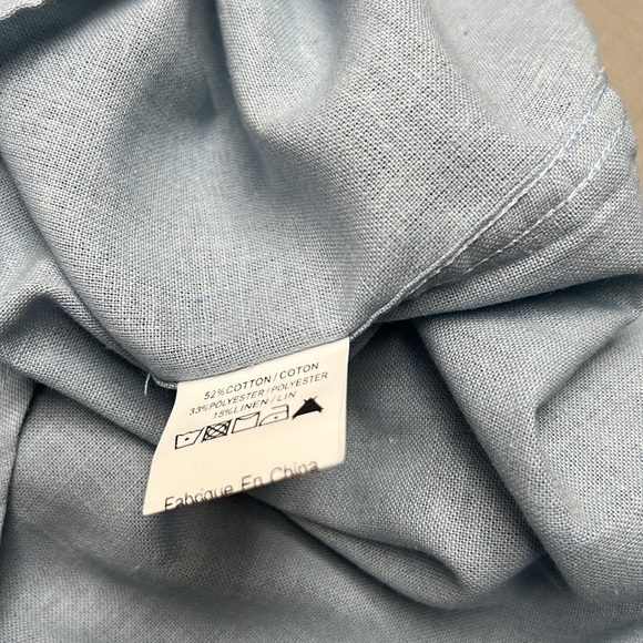 NWT Rue Saint Patrick Mens Blue button up short sleeve, Size S - Picture 10 of 10